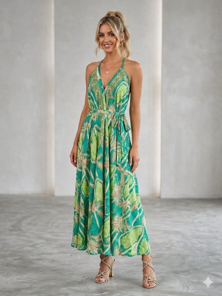 Emerald Isle Wrap Maxi Dress