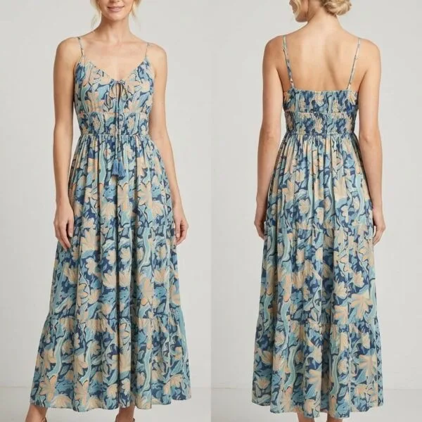 Flamingo Bay Smocked Cami Maxi Dress