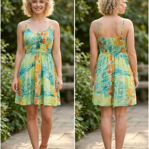 Gardenia Moon Smocked Cami Mini Dress
