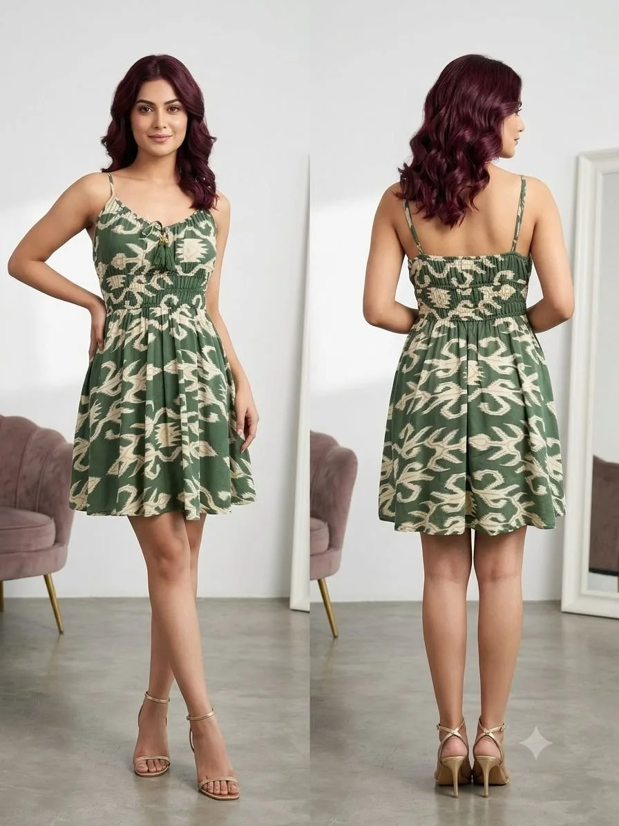 Orchid Valley Smocked Cami Mini Dress
