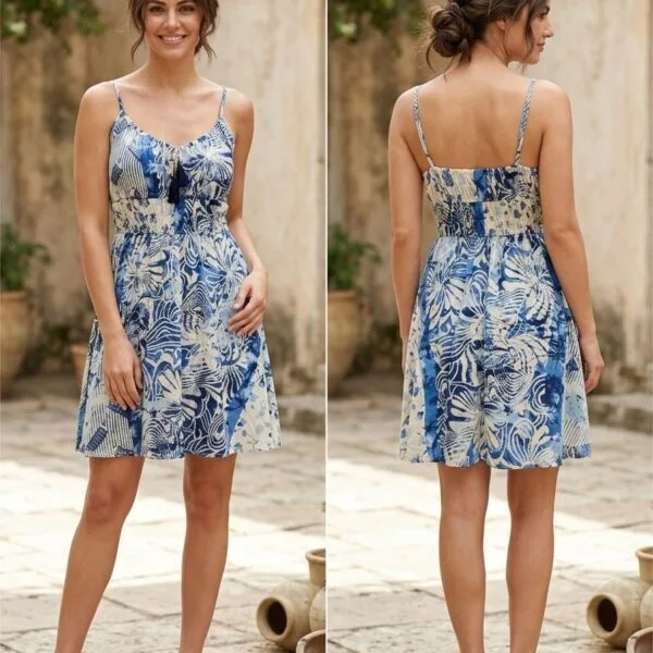 Dahlia Field Smocked Cami Mini Dress