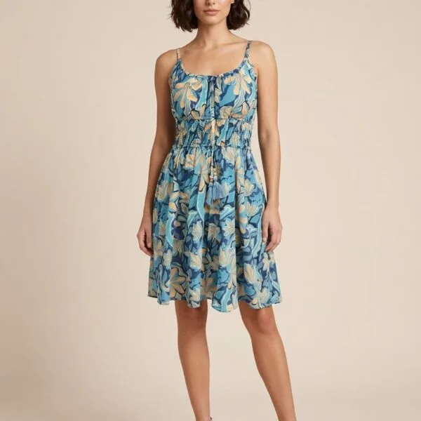 Iris Bloom Smocked Cami Mini Dress