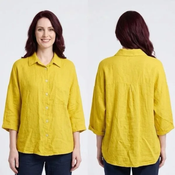 Sunshine Linen Button-Up Shirt
