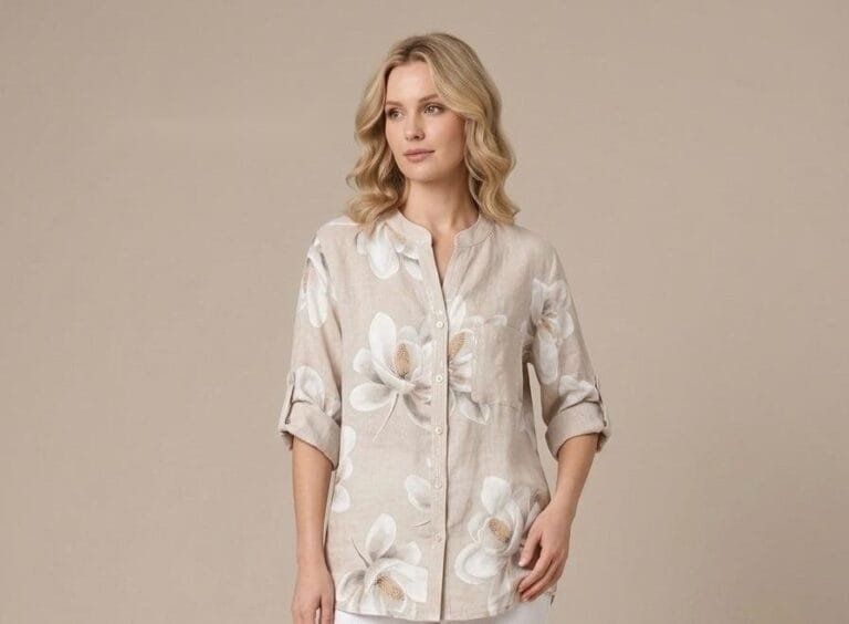 Magnolia Dream Linen Button Shirt