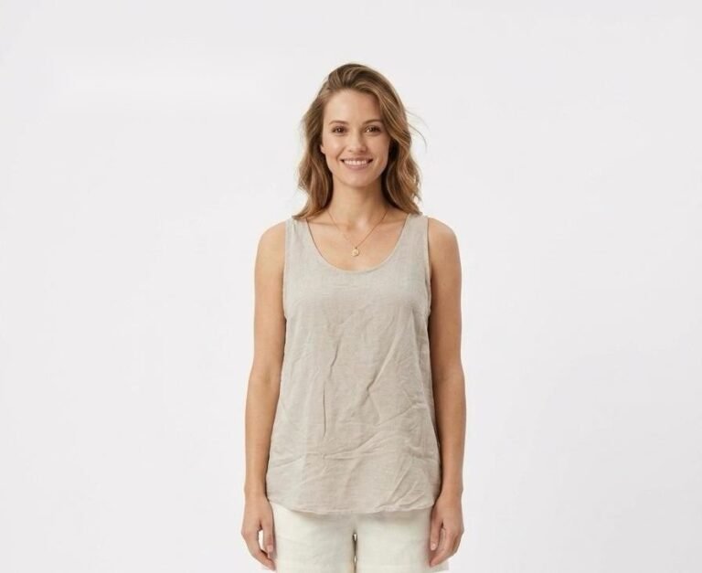 Oatmeal Linen Essential Tank